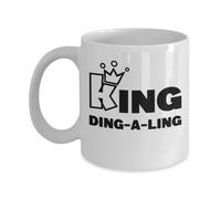 Mug King Ding A Ling Mugs Personalised Coffee Cups Great Gift Idea Ceramic Cup for Men Women Restaurants 330Ml