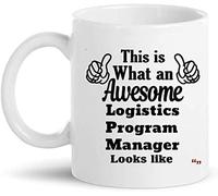 Mug Logistics Program Manager Coffee Mug Premium Coffee Cups Personalised with Your Text Ceramic Cup for Work Kitchens for Best Friend 330Ml