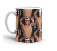 Mug Marky Mark Wahlberg with Handle Porcelain Coffee Mug Coloured Tea Cups for Men Restaurant Women