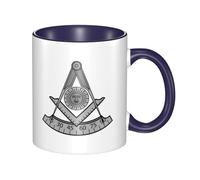 Mug Masonic Past Master Universal Mugs Personalised with Your Text Tea Cup Custom for Restaurants Kitchens Work 330Ml