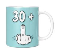 Mug Monster - 31st Birthday Mug, I Am 30 + 1, Gift for 31 Year Old, Novelty Mug - Ceramic Coffee Mug/Cup, Gift for Men or Women, Extra Large and Giant Mug Available, 11oz White Mug
