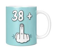 Mug Monster - 39th Birthday Mug, I Am 38 + 1, Gift for 39 Year Old, Novelty Cup - Ceramic Coffee Beaker/Cup, Gift for Men or Women, Extra Large and Giant Available, 11oz White