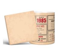 Mug Monster - 41st Birthday Gift - Back in 1985 in This Year Mug, Present for Men and Women, Birthday Gifts for Women, Birthday Gifts for Men, 41st Anniversary Present, 20oz White Mug & Coaster