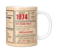 Mug Monster - 52nd Birthday Gift - Back in 1974 in This Year Mug, Present for Men and Women, Birthday Gifts for Women, Birthday Gifts for Men, 52nd Anniversary Present, 20oz White Mug