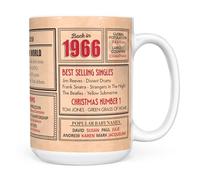 Mug Monster - 59th Birthday Gift - Back in 1966 Mug, Present for Men and Women, 59th Anniversary, 15oz White Mug