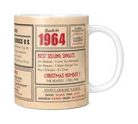 Mug Monster - 62nd Birthday Gift - Back in 1964 in This Year Mug, Present for Men and Women, Birthday Gifts for Women, Birthday Gifts for Men, 62nd Anniversary Present, 20oz White Mug