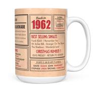 Mug Monster - 64th Birthday Gift - Back in 1962 in This Year Mug, Present for Men and Women, Birthday Gifts for Women, Birthday Gifts for Men, 64th Anniversary Present, 15oz White Mug