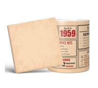 Mug Monster - 66th Birthday Gifts for Men - Back in 1959 in This Year Mugs, Unusual 66th Birthday Gifts for Women, Wedding Anniversary Present, 20oz Extra Large Giant White Coffee Mug & Coaster