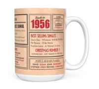 Mug Monster - 70th Birthday Gift - Back in 1956 in This Year Mug, Present for Men and Women, Birthday Gifts for Women, Birthday Gifts for Men, 70th Anniversary Present, 15oz White Mug