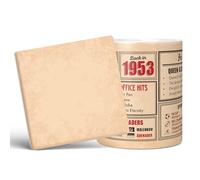 Mug Monster - 73rd Birthday Gift - Back in 1953 in This Year Mug, Present for Men and Women, Birthday Gifts for Women, Birthday Gifts for Men, 73rd Anniversary Present, 20oz White Mug & Coaster
