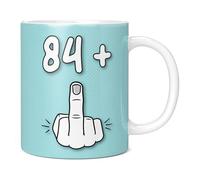Mug Monster - 85th Birthday Mug, I Am 84 + 1, Gift for 85 Year Old, Novelty Mug - Ceramic Coffee Mug/Cup, Gift for Men or Women, Extra Large and Giant Mug Available, 11oz White Mug