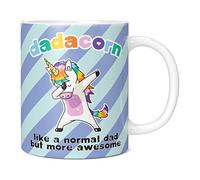 Mug Monster - Dadacorn Funny Novelty Mug, Dad Birthday Gift, Fathers Day Gift Idea - Ceramic Coffee Mug/Cup, Gift for Men or Women, Extra Large and Giant Mug Available, 20oz White Mug
