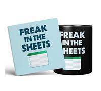 Mug Monster - Freak in The Sheets Excel Mug, Funny Spreadsheet Gift for Accountant - Ceramic Coffee Cup, Gift for Men or Women, Extra Large and Giant Available, 11oz Black & Coaster
