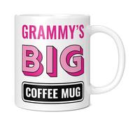 Mug Monster - Grammy's Big Coffee Mug, Mother's Day Gift, Birthday Present for Grammy, Giant Mugs for Women, Huge Cup Hot Drinks, Oversized Coffee Cup, Extra Large Ceramic Gift