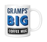 Mug Monster - Gramps Big Coffee Mug, Father's Day Gift, Birthday Present for Gramps, Giant Mugs for Men, Huge Cup for Hot Drinks, Oversized Coffee Cup, Extra Large Ceramic Gift