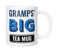 Mug Monster - Gramps Big Tea Mug, Father's Day Gift, Birthday Present for Gramps, Giant Mugs for Men, Huge Cup for Hot Drinks, Oversized Tea Cup, Extra Large Ceramic Gift