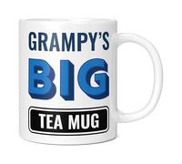 Mug Monster - Grampy's Big Tea Mug, Father's Day Gift, Birthday Present for Grampy, Giant Mugs for Men, Huge Cup for Hot Drinks, Oversized Tea Cup, Extra Large Ceramic Gift