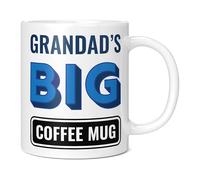 Mug Monster - Grandad's Big Coffee Mug, Father's Day Gift, Birthday Present for Grandad, Giant Mugs for Men, Huge Cup for Hot Drinks, Oversized Coffee Cup, Extra Large Ceramic Gift