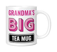 Mug Monster - Grandma's Big Tea Mug, Mother's Day Gift, Birthday Present for Grandma, Giant Mugs for Women, Huge Cup for Hot Drinks, Oversized Tea Cup, Extra Large Ceramic Gift