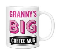 Mug Monster - Granny's Big Coffee Mug, Mother's Day Gift, Birthday Present for Granny, Giant Mugs for Women, Huge Cup Hot Drinks, Oversized Coffee Cup, Extra Large Ceramic Gift