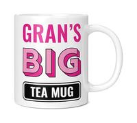 Mug Monster - Gran's Big Tea Mug, Mother's Day Gift, Birthday Present for Gran, Giant Mugs for Women, Huge Cup Hot Drinks, Oversized Tea Cup, Extra Large Ceramic Gift