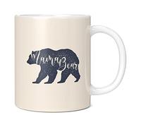Mug Monster - Mama Bear Ceramic Coffee Cup, Mothers Day or Birthday Gift for Mum, New Mum Present - Extra Large and Giant, 11oz White
