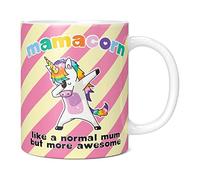 Mug Monster - Mamacorn Mug, Mothers Day Gift, Birthday Gift for Mum, New Mum Gifts - Ceramic Coffee Mug/Cup, Gift for Men or Women, Extra Large and Giant Mug Available, 20oz White Mug