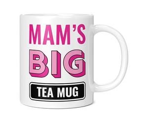 Mug Monster - Mam's Big Tea Mug, Mother's Day Gift, Birthday Present for Mam, Giant Mugs for Women, Huge Cup Hot Drinks, Oversized Tea Cup, Extra Large Ceramic Gift