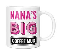 Mug Monster - Nana's Big Coffee Mug, Mother's Day Gift, Birthday Present for Nana, Giant Mugs for Women, Huge Cup Hot Drinks, Oversized Coffee Cup, Extra Large Ceramic Gift