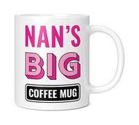 Mug Monster - Nan's Big Coffee Mug, Mother's Day Gift, Birthday Present for Nan, Giant Mugs for Women, Huge Cup for Hot Drinks, Oversized Coffee Cup, Extra Large Ceramic Gift