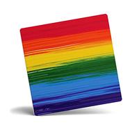 Mug Monster - Painted Effect Gay Pride Flag Mug, LGBT LGBTQ Gift, Rainbow Flag Cup - Ceramic Coffee Cup, Gift for Men or Women, Extra Large and Giant Available, Coaster