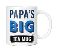 Mug Monster - Papa's Big Tea Mug, Father's Day Gift, Birthday Present for Papa, Giant Mugs for Men, Huge Cup for Hot Drinks, Oversized Tea Cup, Extra Large Ceramic Gift
