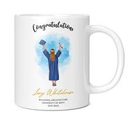 Mug Monster - Personalised Graduation Gift for Her, Congratulations Mug for Daughter - Ceramic Coffee Mug/Cup, Gift or Women, Extra Large and Giant Mug Available, 11oz White Mug