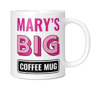 Mug Monster - Personalised Name Big Coffee Mug, Custom Mother's Day Gift, Customisable Birthday Present for Her, Giant Mugs for Women, Huge Cup for Hot Drinks, Oversized Coffee Cup, Extra Large Gift