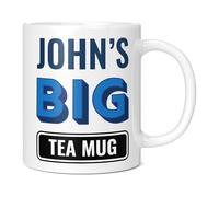 Mug Monster - Personalised Name Big Tea Mug, Custom Father's Day Gift, Customisable Birthday Present for Him, Giant Mugs for Men, Huge Cup for Hot Drinks, Oversized Tea Cup, Extra Large Ceramic Gift