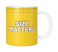 Mug Monster - Size Matters Giant Mug, Extra Large Jumbo Novelty Tea or Coffee Cup - Ceramic Coffee Mug / Cup, Gift for Men or Women, Extra Large and Giant Mug Available, 20oz White Mug