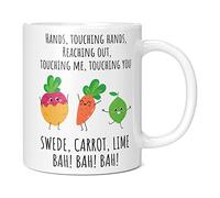 Mug Monster Swede Carrot Lime Funny Mug, Birthday Presents for Men or Women, Mens Gifts, Coffee Leaving Gift Colleague Novelty Gift, Secret Santa Joke England Football 11oz White