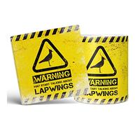 Mug Monster - Warning May Start Talking About Lapwings Funny Gift Mug - Ceramic Coffee Cup, Gift for Men or Women, Extra Large and Giant Available, 11oz White & Coaster