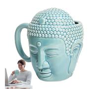 Mug Mug 3D Buddha Head Ceramic Mug Coffee Mug My Buddha Compassion Funny Mug Multifunctional Pen Holder Flower Tray Storage 450ml Capacity