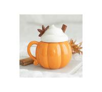 Mug Novelty Drinkware Pumpkin Lidded Gift Kitchen Set Cream