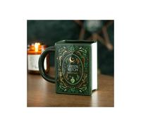 Mug Novelty Drinkware Witch Book Shaped Gift Green