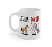 Mug Other Lab Managers Me Unicorns Tea Cup Premium Coffee Mug Cappuccino Coffee Cups for Men Women Work Restaurants 330Ml