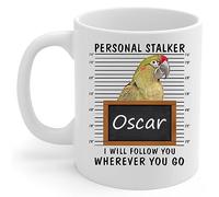 Mug Personal Stalker I Will Follow You Red Fronted Macaw 330Ml Mugs Ceramic with Handle Tea Mug for Restaurant Milk Women