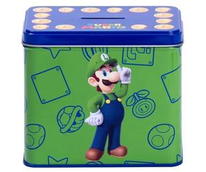 Mug + piggy bank Educa Borras Nintendo Super Mario Bros Luigi White One size