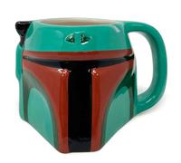 Star Wars - Boba Fett 3D Sculpted Shaped - Mug - green - Onesize - Ceramic Onesize
