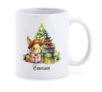 Mug Rabbit Ceramic Cup Personalised with Your Text Coffee Cups Cappuccino Mugs for Kitchens Restaurants Work 330Ml