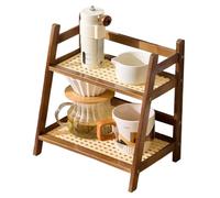 Mug Rack,2-Tier Cup Storage Station | Multi-functional Coffee Mug Shelf for Home Tabletop Studio Rest Area Living Room Kitchen Bar