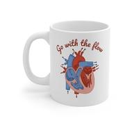 Mug Retro Cardiac Nurse Heart Flow Cath Lab Rn Ccu Tea Cup Custom Mugs Personalised with Your Text Ceramic Cup for Kitchens Men Women for Best Friend 330Ml