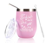 Mug Schön Dass es Dich Gibt, Gifts for Women, Beautiful Glasses with Saying, Birthday Gift, Funny Gift for Best Friend, Sister, Wife