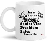 Mug Senior Vice President Sales Coffee Cups Custom Ceramic Cup Personalised with Your Text Mugs for Kitchens for Best Friend Restaurants 330Ml